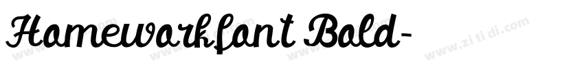 Homeworkfont Bold字体转换 Homeworkfont Bold字体转换